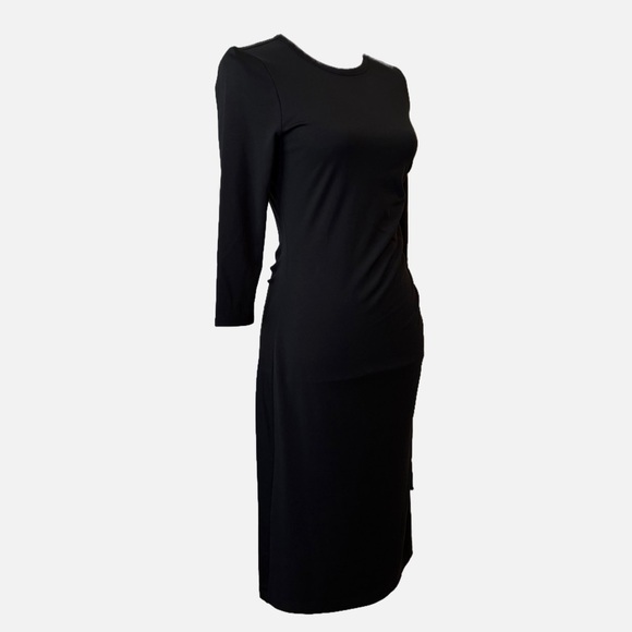 Banana Republic Soft Ponte Side-Ruched MIDI Dress Size XS - Picture 6 of 11